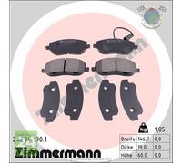 Kit pastiglie freno Zimmermann Anteriore per FIAT CROMA