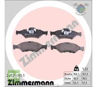 Kit pastiglie freno Zimmermann Anteriore per FORD COURIER FIESTA KA
