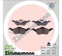 Kit pastiglie freno Zimmermann Anteriore per FORD FOCUS #0u
