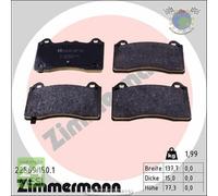 Kit pastiglie freno Zimmermann Anteriore per FORD FOCUS