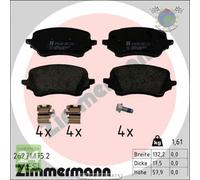 Kit pastiglie freno Zimmermann Anteriore per FORD PUMA #hp