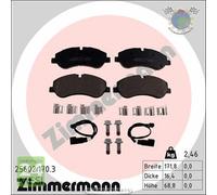 Kit pastiglie freno Zimmermann Anteriore per FORD TRANSIT TOURNEO #w4