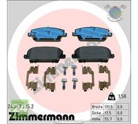Kit pastiglie freno Zimmermann Anteriore per HONDA CIVIC VIII #25