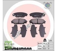 Kit pastiglie freno Zimmermann Anteriore per HONDA CIVIC VIII VII S2000