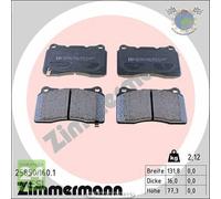 Kit pastiglie freno Zimmermann Anteriore per HONDA CIVIC X