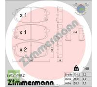 Kit pastiglie freno Zimmermann Anteriore per HYUNDAI KONA