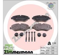 Kit pastiglie freno Zimmermann Anteriore per IVECO EUROCARGO MERCEDES eSPRINTER