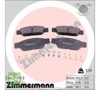 Kit pastiglie freno Zimmermann Anteriore per JAGUAR S-TYPE LINCOLN LS