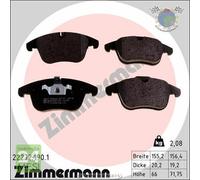 Kit pastiglie freno Zimmermann Anteriore per JAGUAR XE