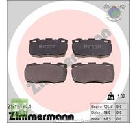 Kit pastiglie freno Zimmermann Anteriore per LAND ROVER DEFENDER 110/127 90 I