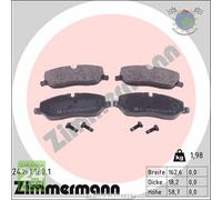 Kit pastiglie freno Zimmermann Anteriore per LAND ROVER RANGE III I DISCOVERY I
