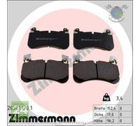Kit pastiglie freno Zimmermann Anteriore per LAND ROVER RANGE IV II DISCOVERY V