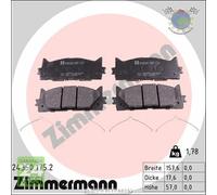 Kit pastiglie freno Zimmermann Anteriore per LEXUS ES TOYOTA CAMRY