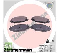 Kit pastiglie freno Zimmermann Anteriore per LEXUS IS