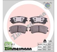 Kit pastiglie freno Zimmermann Anteriore per MAZDA 6