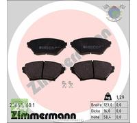 Kit pastiglie freno Zimmermann Anteriore per MAZDA MX-5 #2c