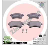 Kit pastiglie freno Zimmermann Anteriore per MERCEDES CITAN 112 111 109 108 REN