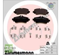 Kit pastiglie freno Zimmermann Anteriore per MERCEDES CLASSE A 190 170 160 140