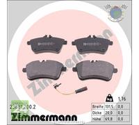 Kit pastiglie freno Zimmermann Anteriore per MERCEDES CLASSE B 200 180 170 A #2d