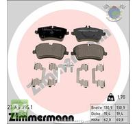 Kit pastiglie freno Zimmermann Anteriore per MERCEDES CLASSE CLC 230 220 200 18