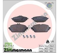 Kit pastiglie freno Zimmermann Anteriore per MERCEDES CLASSE GLA 250 220 200 E