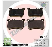 Kit pastiglie freno Zimmermann Anteriore per MERCEDES CLASSE S 400 350 SL 500
