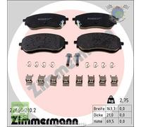 Kit pastiglie freno Zimmermann Anteriore per MERCEDES CLASSE X 350 250 220