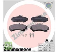 Kit pastiglie freno Zimmermann Anteriore per MITSUBISHI CARISMA SPACE VOLVO V40