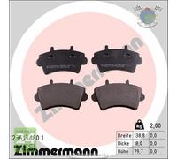 Kit pastiglie freno Zimmermann Anteriore per NISSAN INTERSTAR OPEL MOVANO RENAU