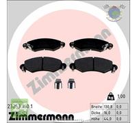 Kit pastiglie freno Zimmermann Anteriore per OPEL AGILA SUBARU JUSTY III SUZUKI