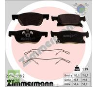 Kit pastiglie freno Zimmermann Anteriore per OPEL ASTRA K