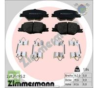 Kit pastiglie freno Zimmermann Anteriore per OPEL INSIGNIA B #ry