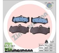 Kit pastiglie freno Zimmermann Anteriore per PORSCHE 911