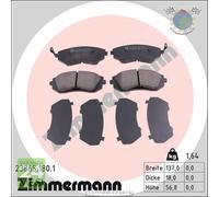 Kit pastiglie freno Zimmermann Anteriore per SUBARU LEGACY IV FORESTER OUTBACK
