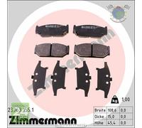 Kit pastiglie freno Zimmermann Anteriore per SUZUKI SWIFT
