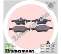 Kit pastiglie freno Zimmermann Anteriore per TOYOTA YARIS #uc