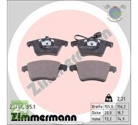 Kit pastiglie freno Zimmermann Anteriore per VW TRANSPORTER MULTIVAN #17