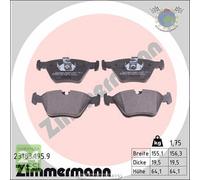 Kit pastiglie freno Zimmermann pb:z Anteriore per BMW Z4 E86 3.0 E85 X3 E83 xDri
