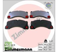 Kit pastiglie freno Zimmermann pb:z Anteriore per PORSCHE PANAMERA CAYENNE MACAN