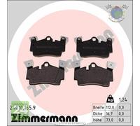 Kit pastiglie freno Zimmermann PB:Z Posteriore per AUDI Q7 PORSCHE CAYENNE