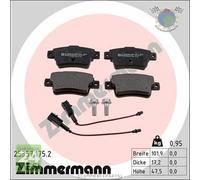 Kit pastiglie freno Zimmermann Posteriore per ABARTH PUNTO FIAT
