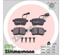 Kit pastiglie freno Zimmermann Posteriore per ALFA ROMEO GIULIETTA #ws