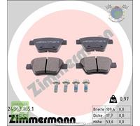 Kit pastiglie freno Zimmermann Posteriore per AUDI A3 A1 SEAT ALTEA LEON SKODA