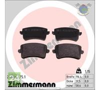 Kit pastiglie freno Zimmermann Posteriore per AUDI Q5 A5 A4