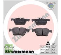 Kit pastiglie freno Zimmermann Posteriore per AUDI TT Q3 Q2 A3 CUPRA ATECA SEAT