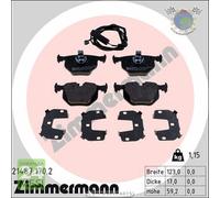 Kit pastiglie freno Zimmermann Posteriore per BMW 3 E46 330 M3