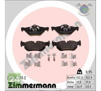 Kit pastiglie freno Zimmermann Posteriore per BMW 3 F30 F80 328 X1 E84 xDrive s