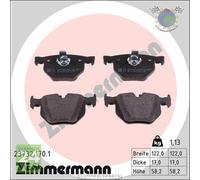 Kit pastiglie freno Zimmermann Posteriore per BMW 6 E64 630 E63 5 E61 530 525 5