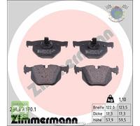 Kit pastiglie freno Zimmermann Posteriore per BMW 7 E65 E66 E67 740 735 730