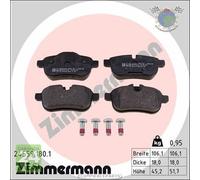 Kit pastiglie freno Zimmermann Posteriore per BMW Z4 E89 sDrive